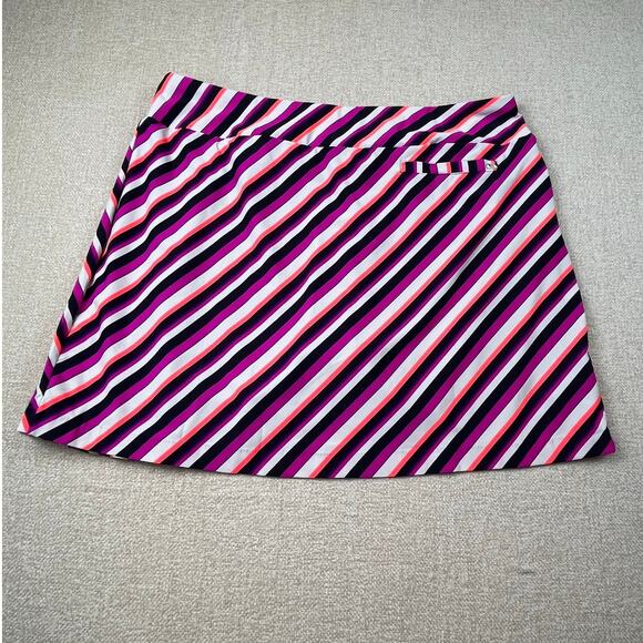 Tail Women’s XL Multicolor Striped Golf Skort – Pull-On Performance Skirt Active - Picture 2 of 9